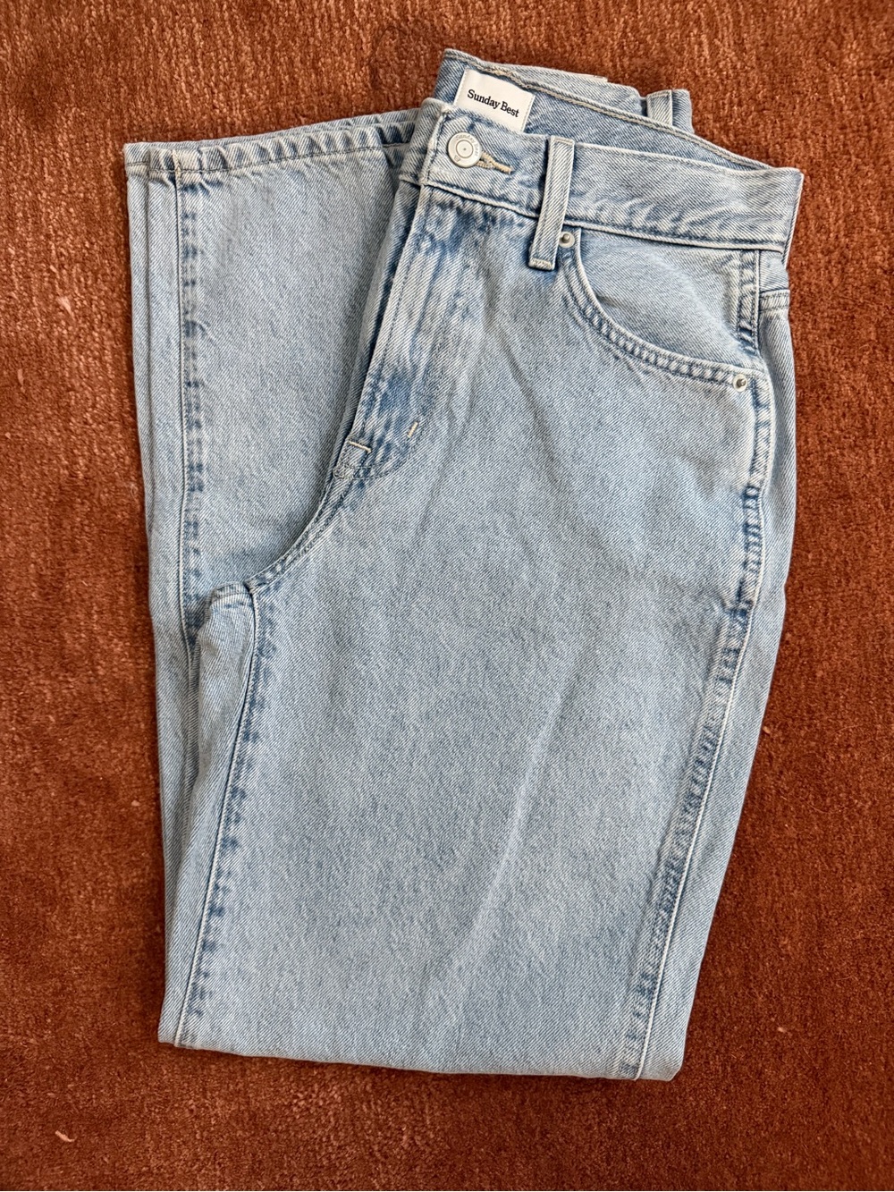 Aritzia Sunday Best Jeans - Light Wash - Picture 2 of 4